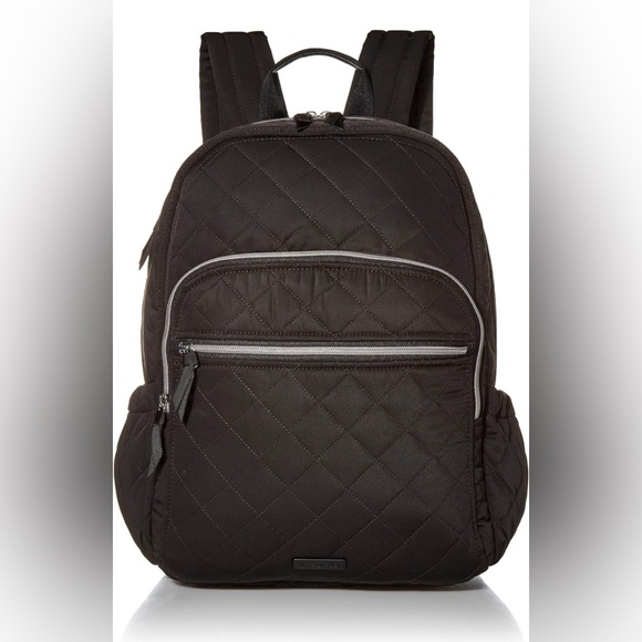 Vera Bradley Performance Twill Campus Backpack, Black NWT - Picture 1 of 7